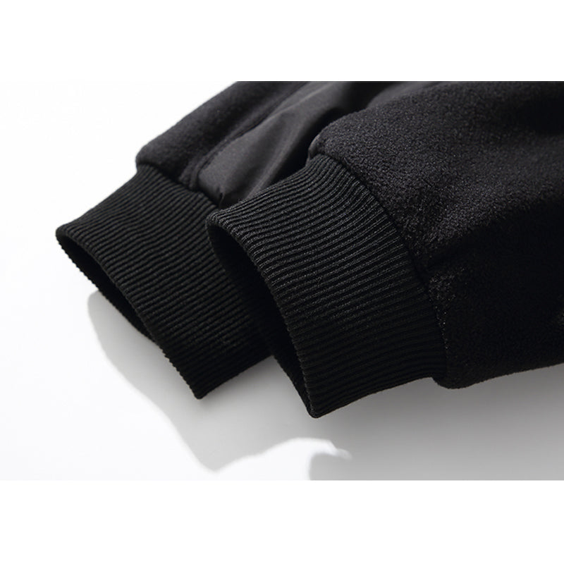 Padded fleece flight jacket