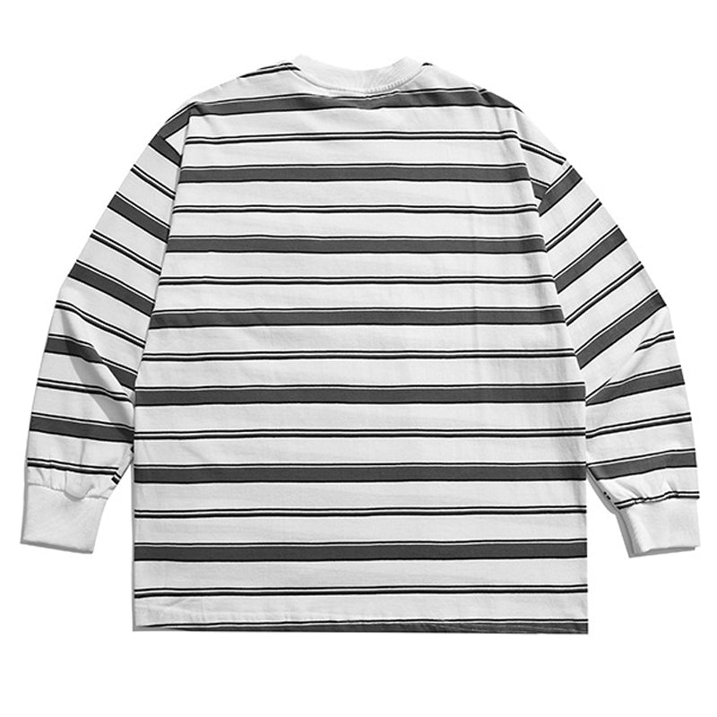 Classic striped long-sleeved t-shirt