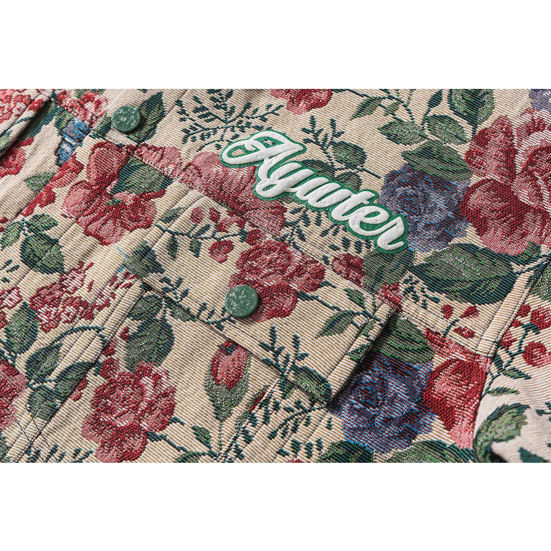 Embroidered American Vintage Coat Cargo Jacket
