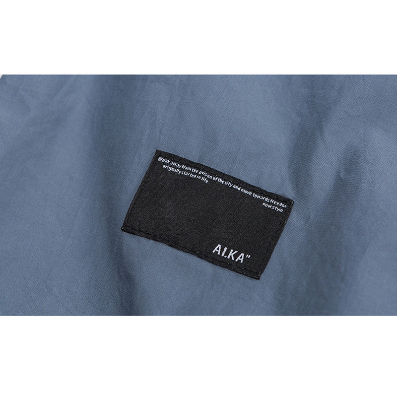 Classic plain pocket work short sleeve shirt