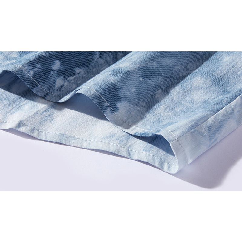 Fashion tie-dye short sleeve shirt