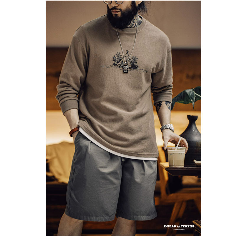 INDIAN TENTIPI TEE コットン100%プリントTシャツ