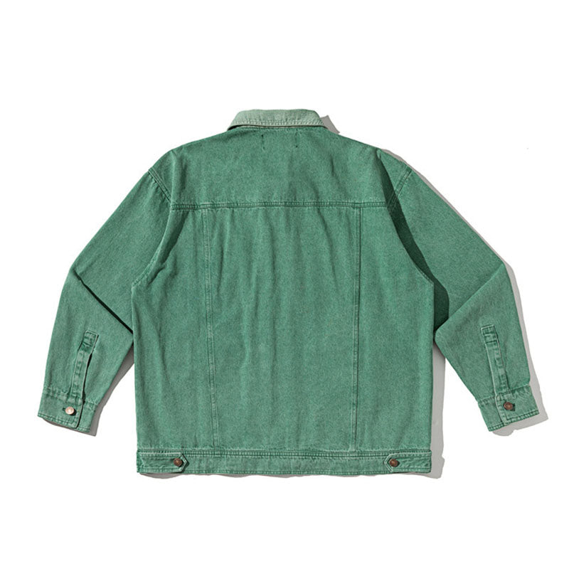 vintage無地ウオッシュ加工ジャケット