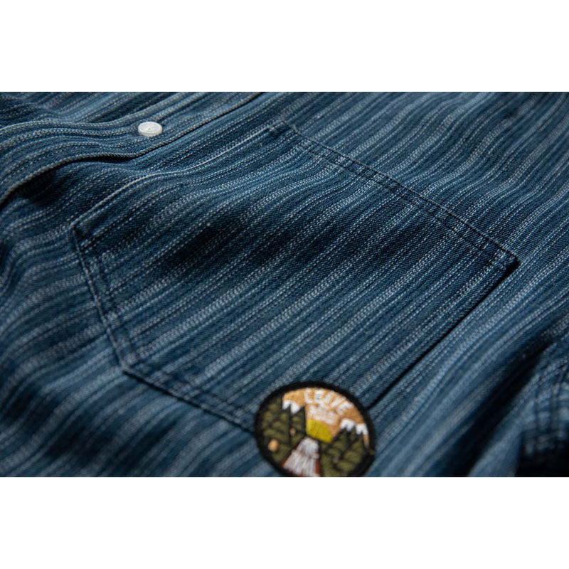 Vintage striped denim shirt