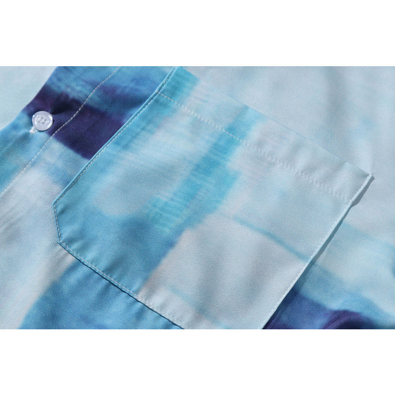 Vintage Oil Painting Print Hawaiian Short Sleeve Shirt