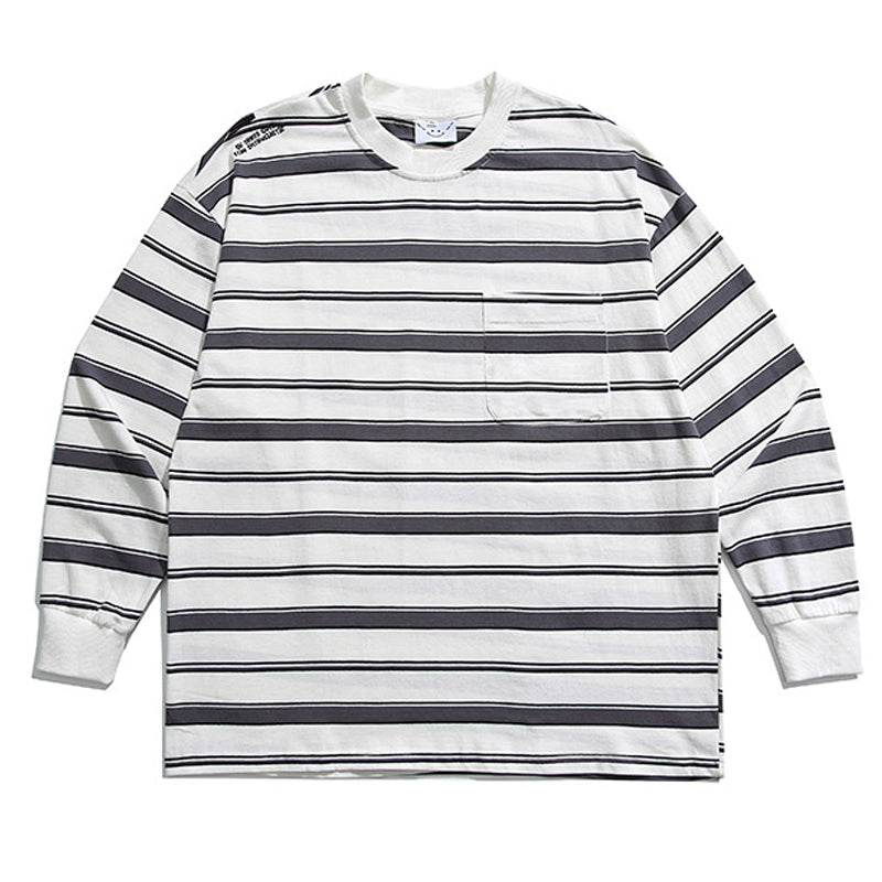 Classic striped long-sleeved t-shirt