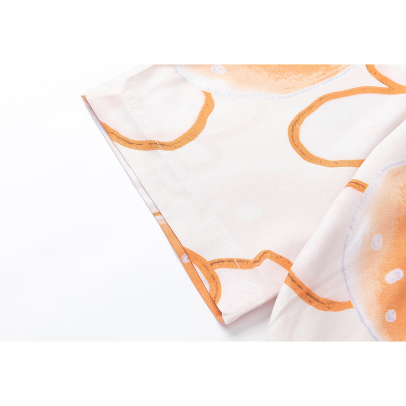 New for summer: floral print short-sleeved shirt