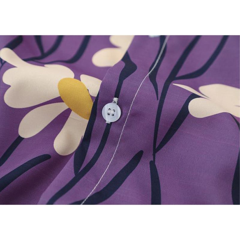 New for summer: floral print short-sleeved shirt