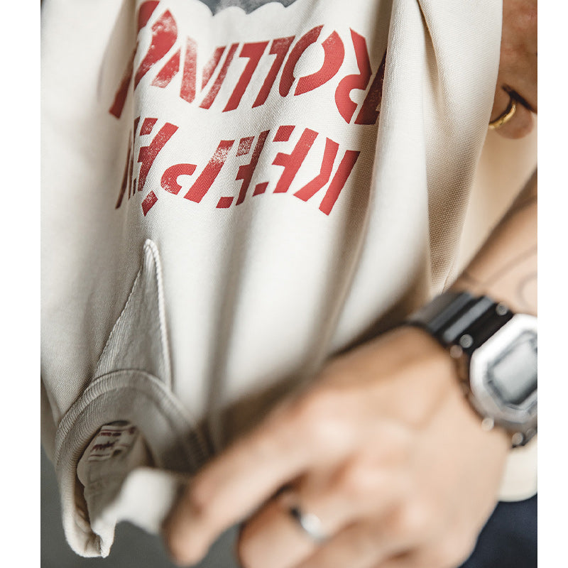ヴィンテージアルファベットプリントTシャツ