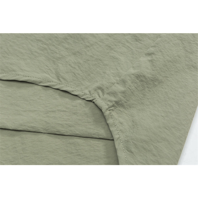Retro Green Work Short Sleeve Shirt