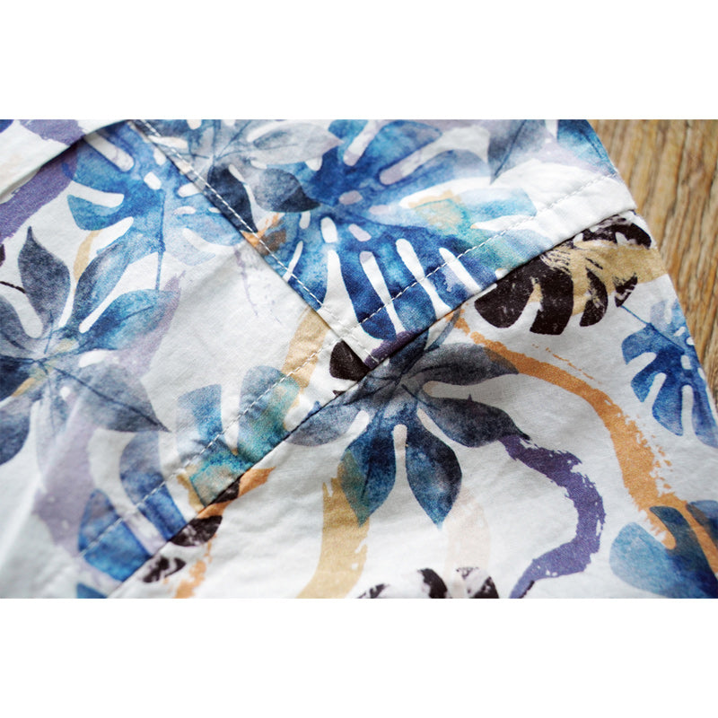 Monstera Print Cuban Shirt