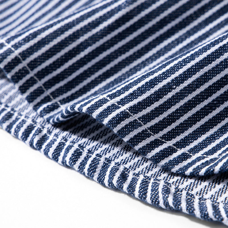 Hickory Railroad Stripe Denim Work Shirt