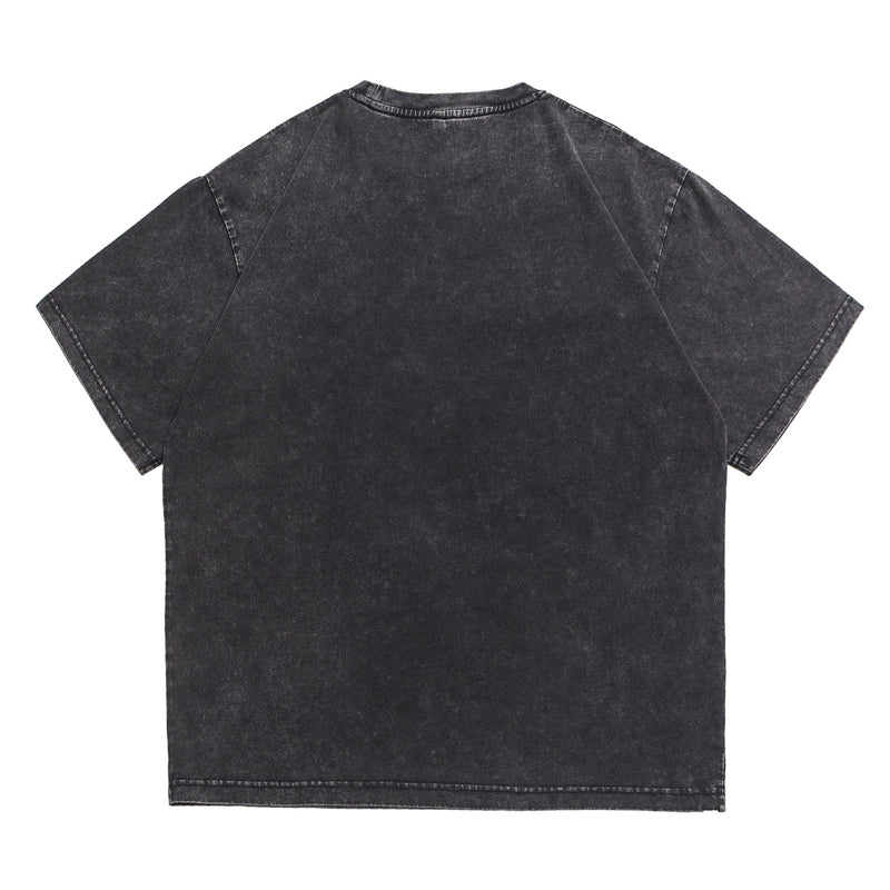 夏新作ロングヘア男性プリント綿100% M-6XL Tシャツ