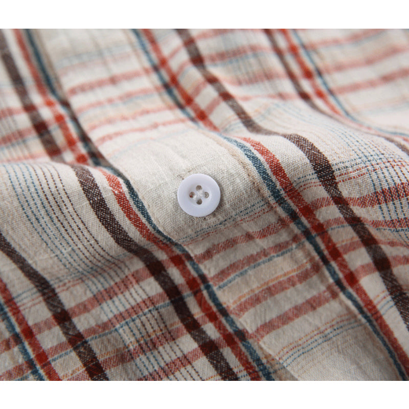 New summer multi-pocket short-sleeved work shirt