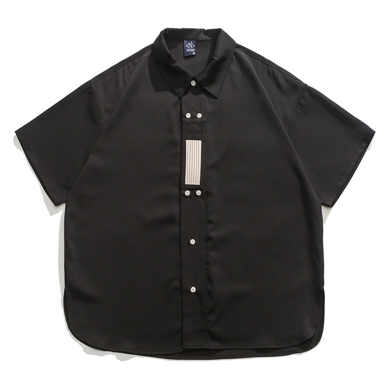 Double-button short-sleeved work shirt, available in 3 colors