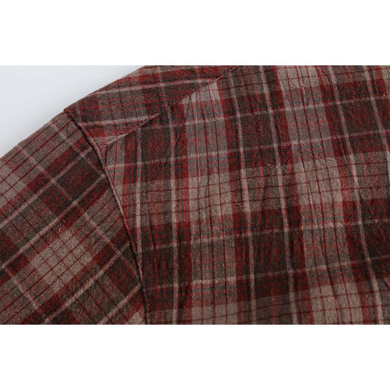 Classic check work short sleeve shirt