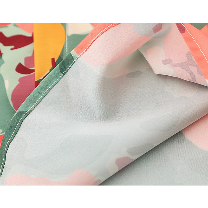 New for summer: Oil painting style floral short sleeve shirt