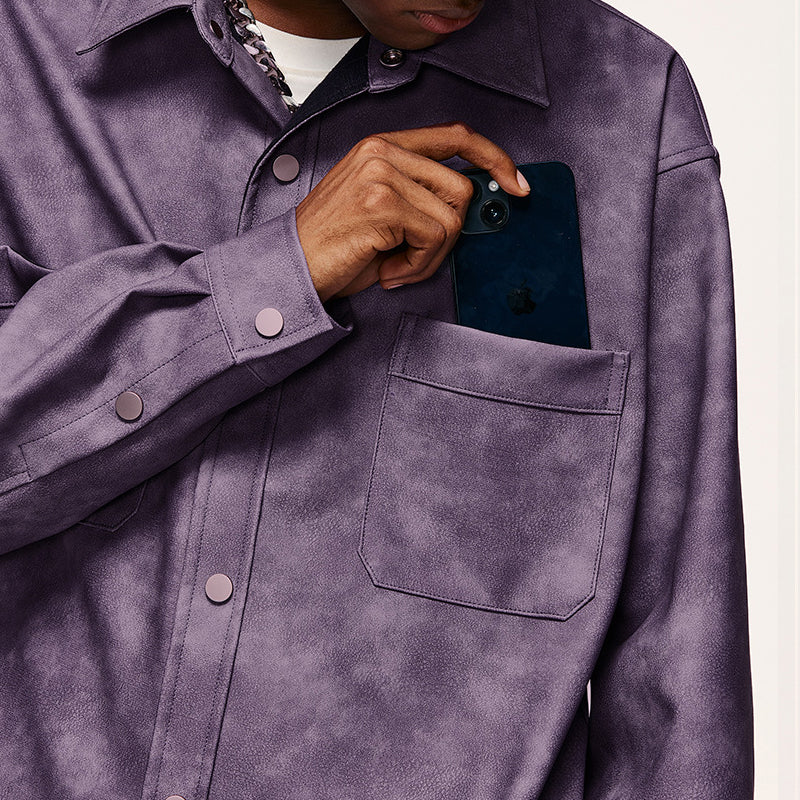 Coveralls and casual PU jackets