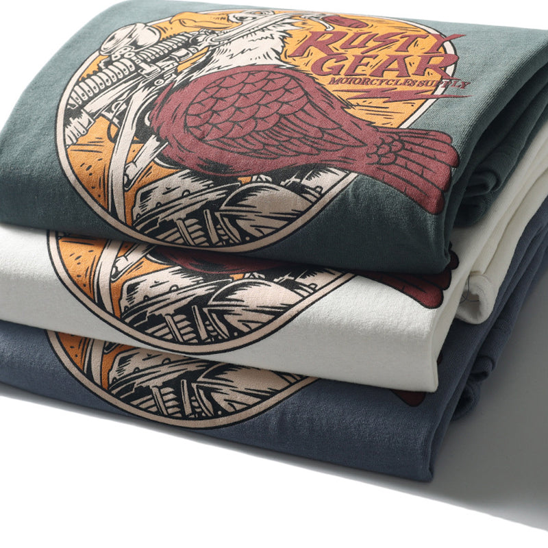 Eagle Bike Summer New American Casual Print T-shirt