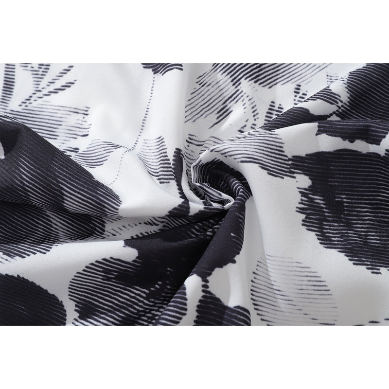 Retro fashion "Ink painting" long sleeve shirt