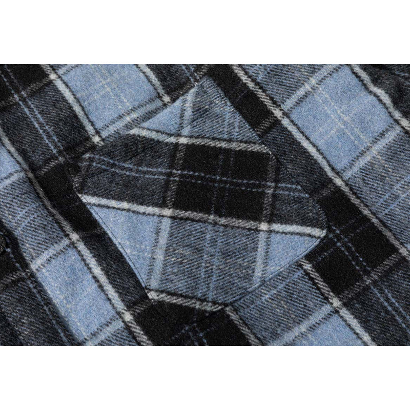 Classic brushed check pattern long sleeve shirt