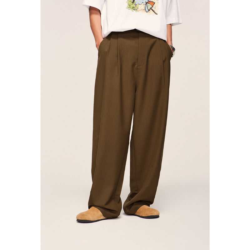 Loose Drape Casual Suit Pants