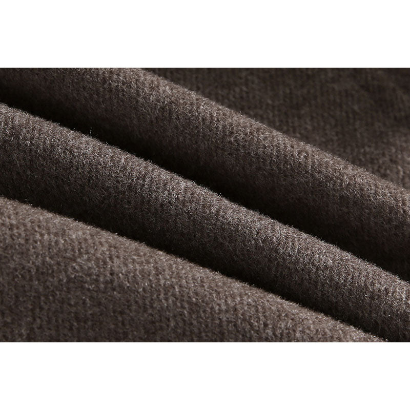 Classic casual twill jacket with turn-down collar