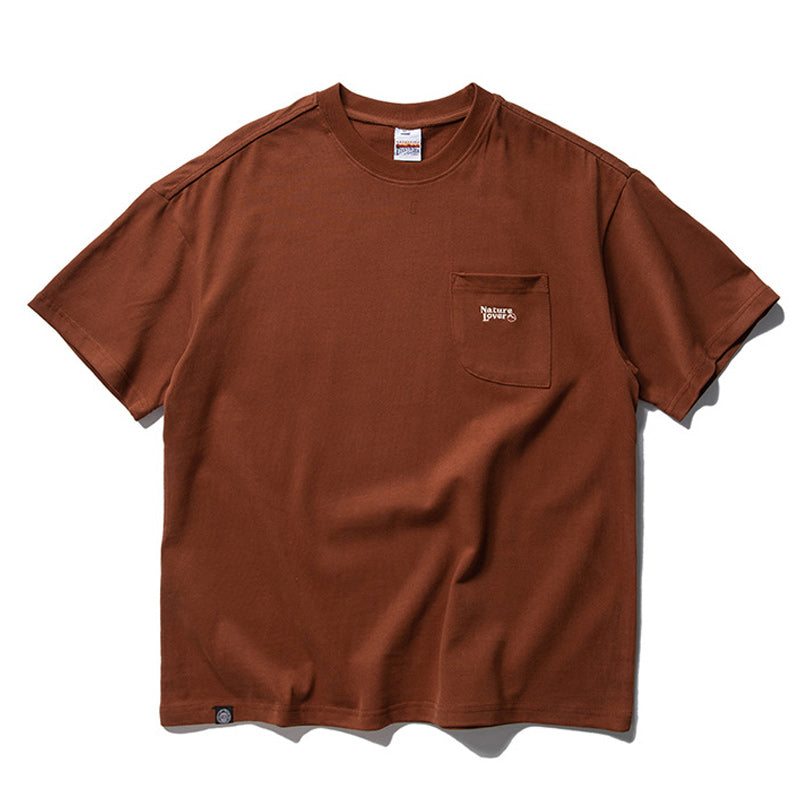 Embroidered Alphabet Casual Short Sleeve T-Shirt