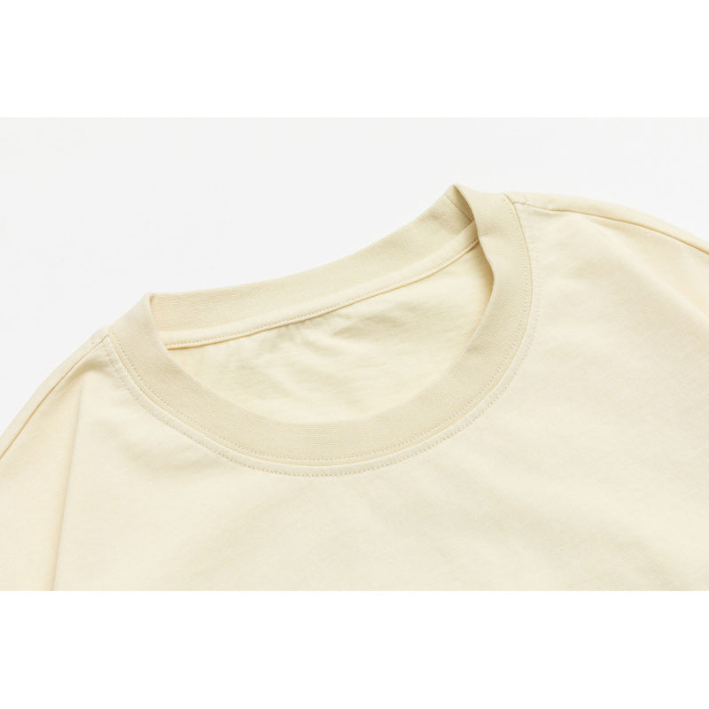 Cool alphabet floral short-sleeved T-shirt