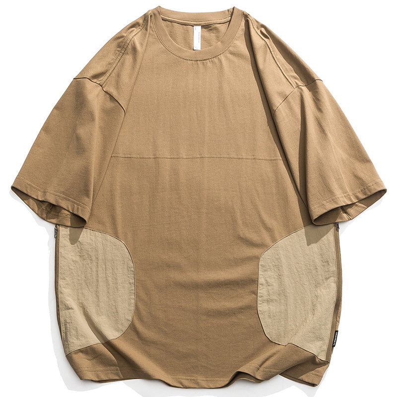 夏新作 3color 配色切替Tシャツ