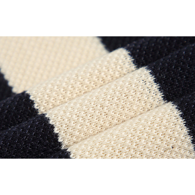Classic horizontal striped polo shirt