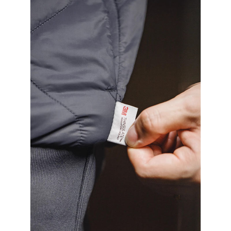 「3M Thinsulate™」ハイネックハーフジップキルトプルオーバー