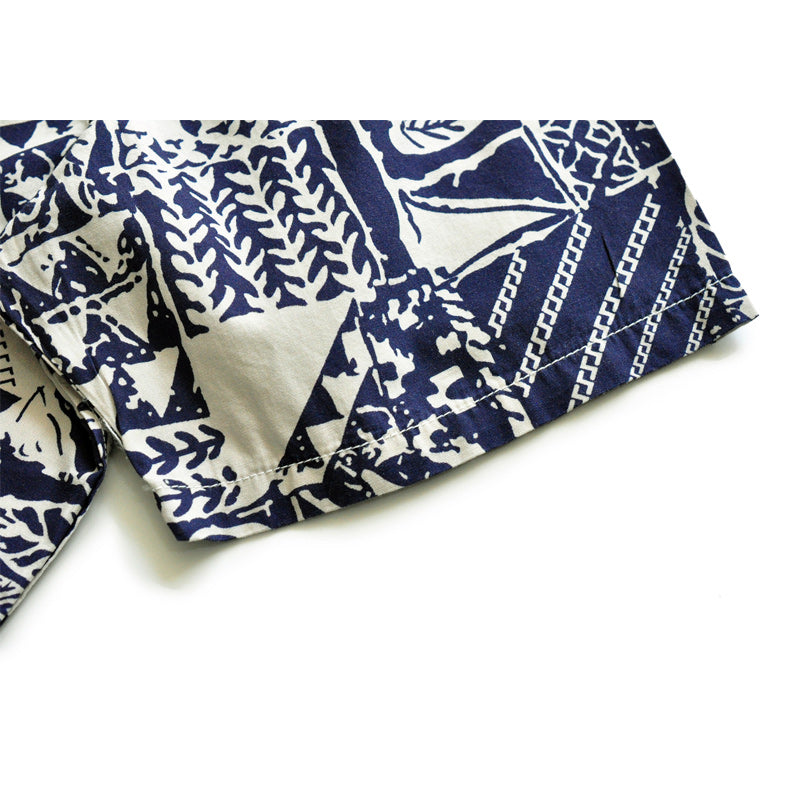 Choose from two botanical print aloha shirts