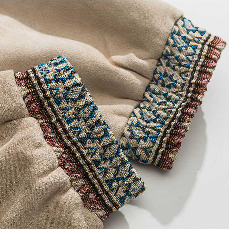 エスニック風 切り替え コート ジャケット