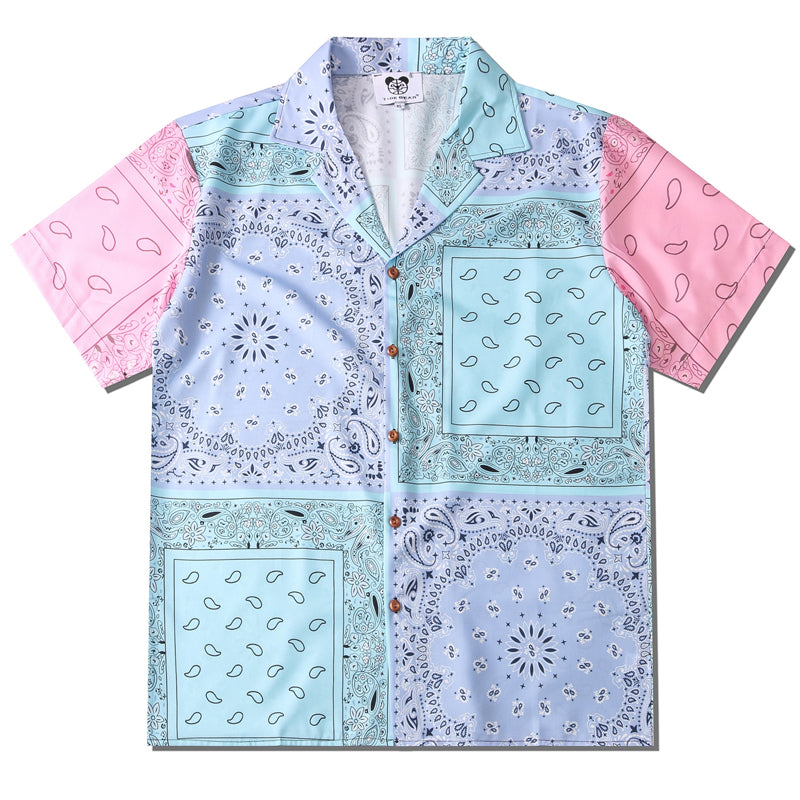 New for summer: Cashew print short-sleeved shirt