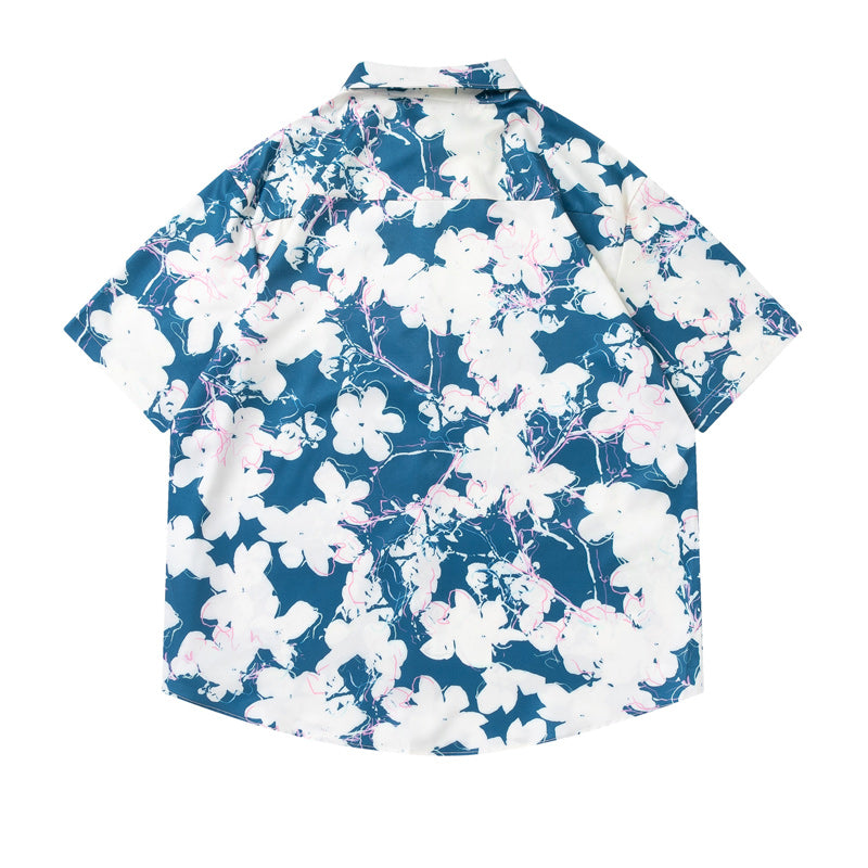 Retro Floral Hawaiian Short Sleeve Shirt