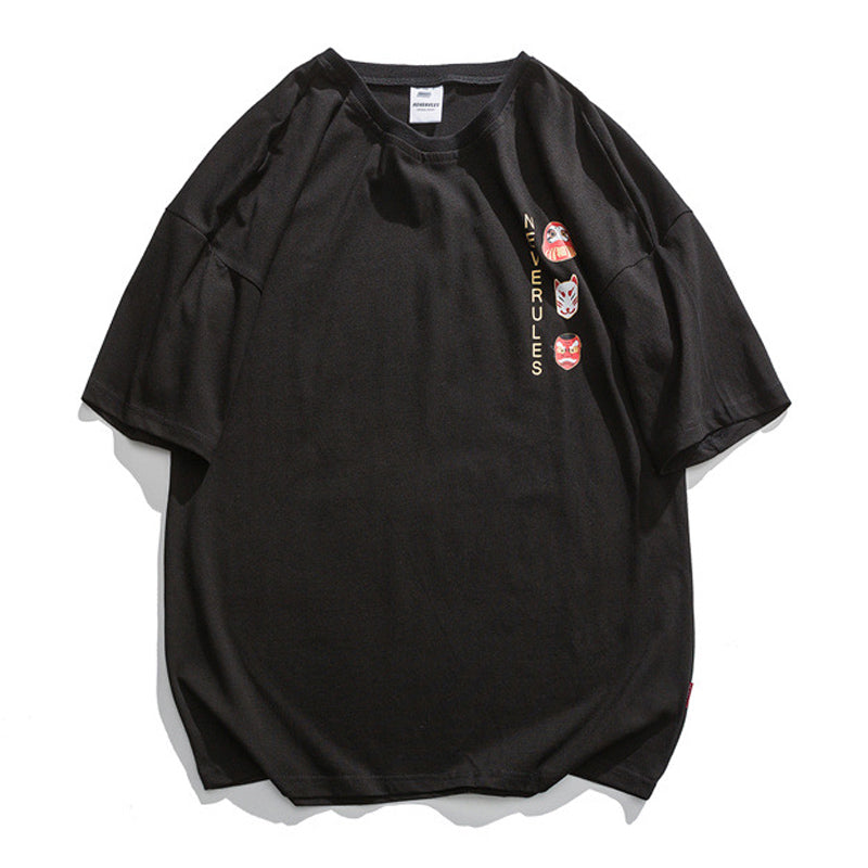 夏新作 WELCOME TO JAPAN 日本文化プリント柄 半袖Tシャツ