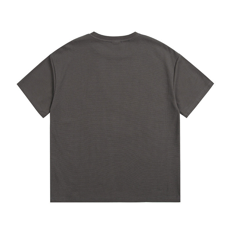 刺繍無地シンプル半袖Tシャツ