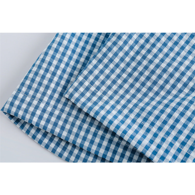 Retro Cuban Check Short Sleeve Shirt