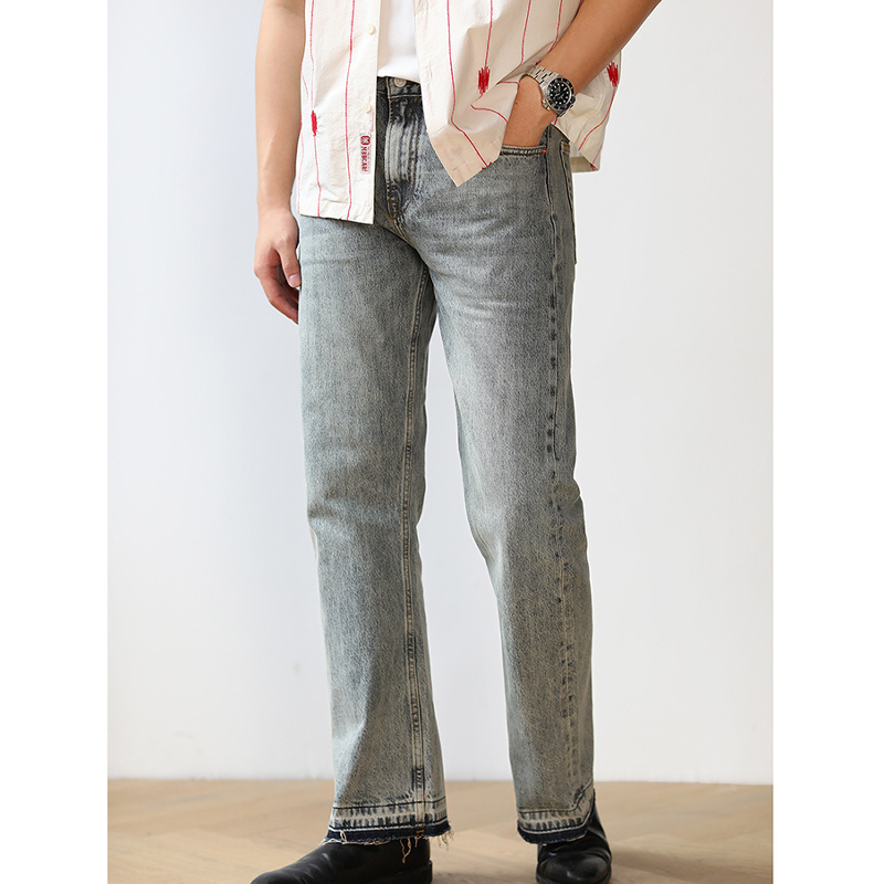 Bootcut denim pants