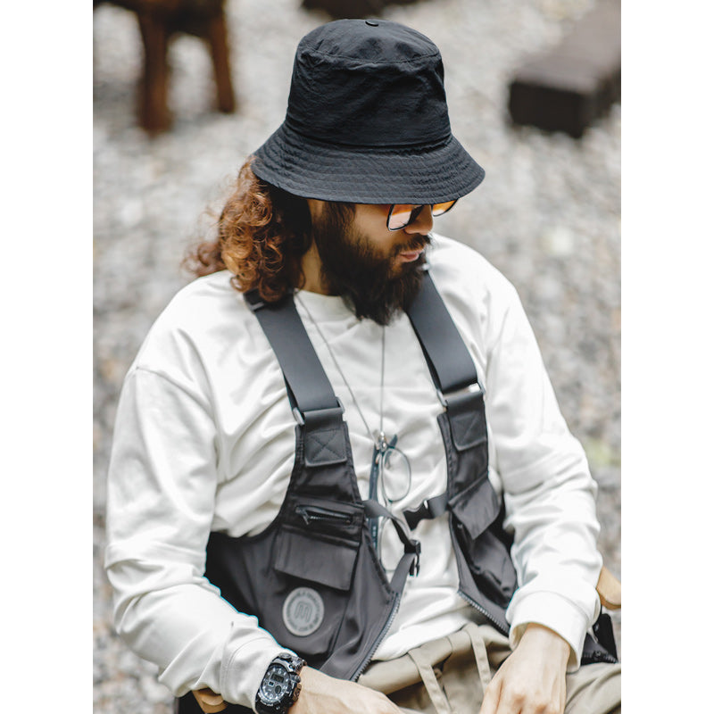 2-way foldable nylon bucket hat