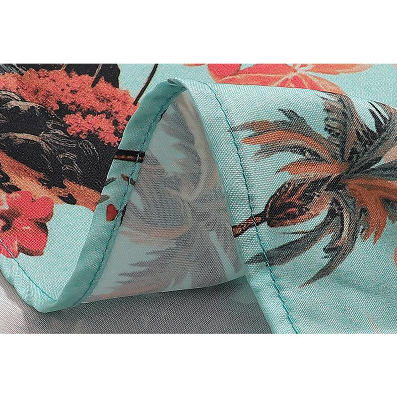 New for summer: Aloha print short-sleeved shirt