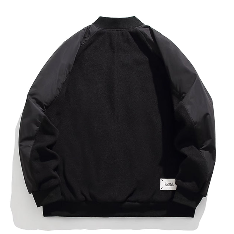 Padded fleece flight jacket