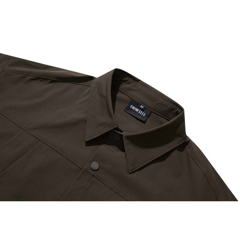 Autumn plain classic loose long sleeve shirt