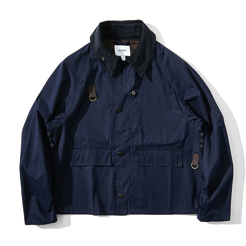 Corduroy neck casual jacket