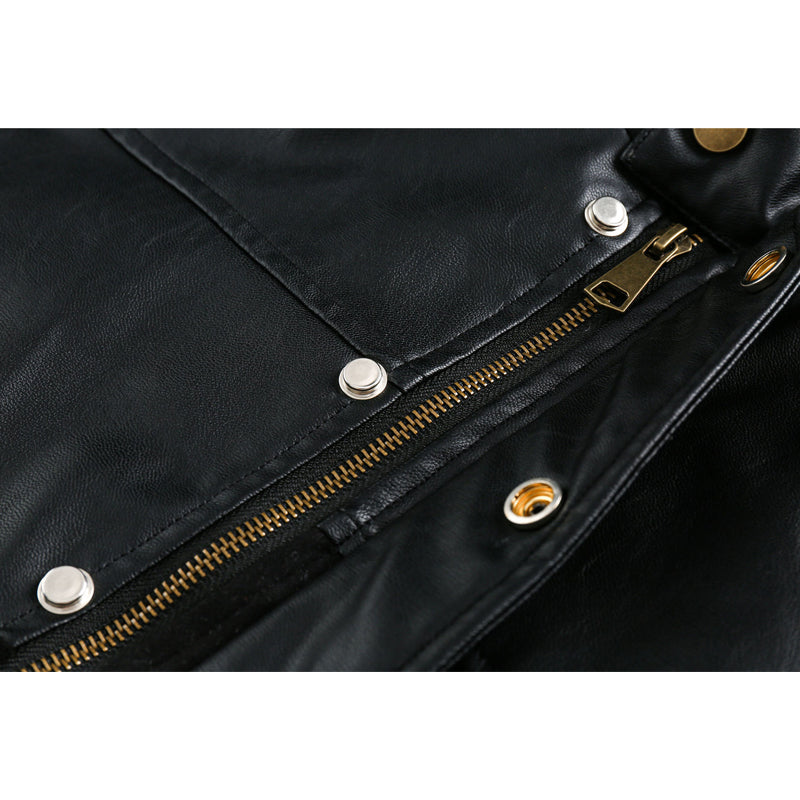 Vintage functional coat with stand collar and loose fit. Casual jacket.