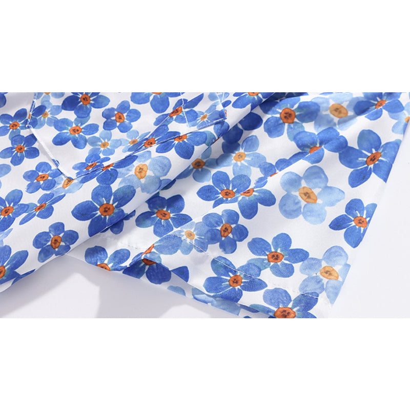 New for summer: floral print short-sleeved shirt