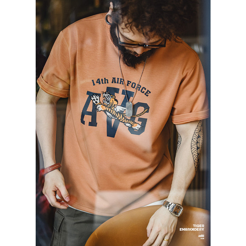 Military AVG Flying Tigers Embroidered Tee