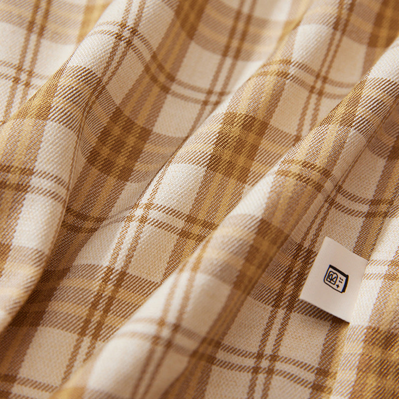 New Autumn Cityboy Check Pattern Long Sleeve Shirt