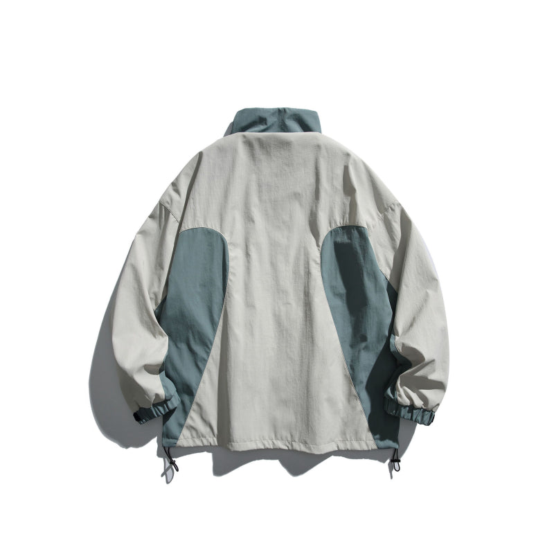 Hooded cargo jacket with switch
